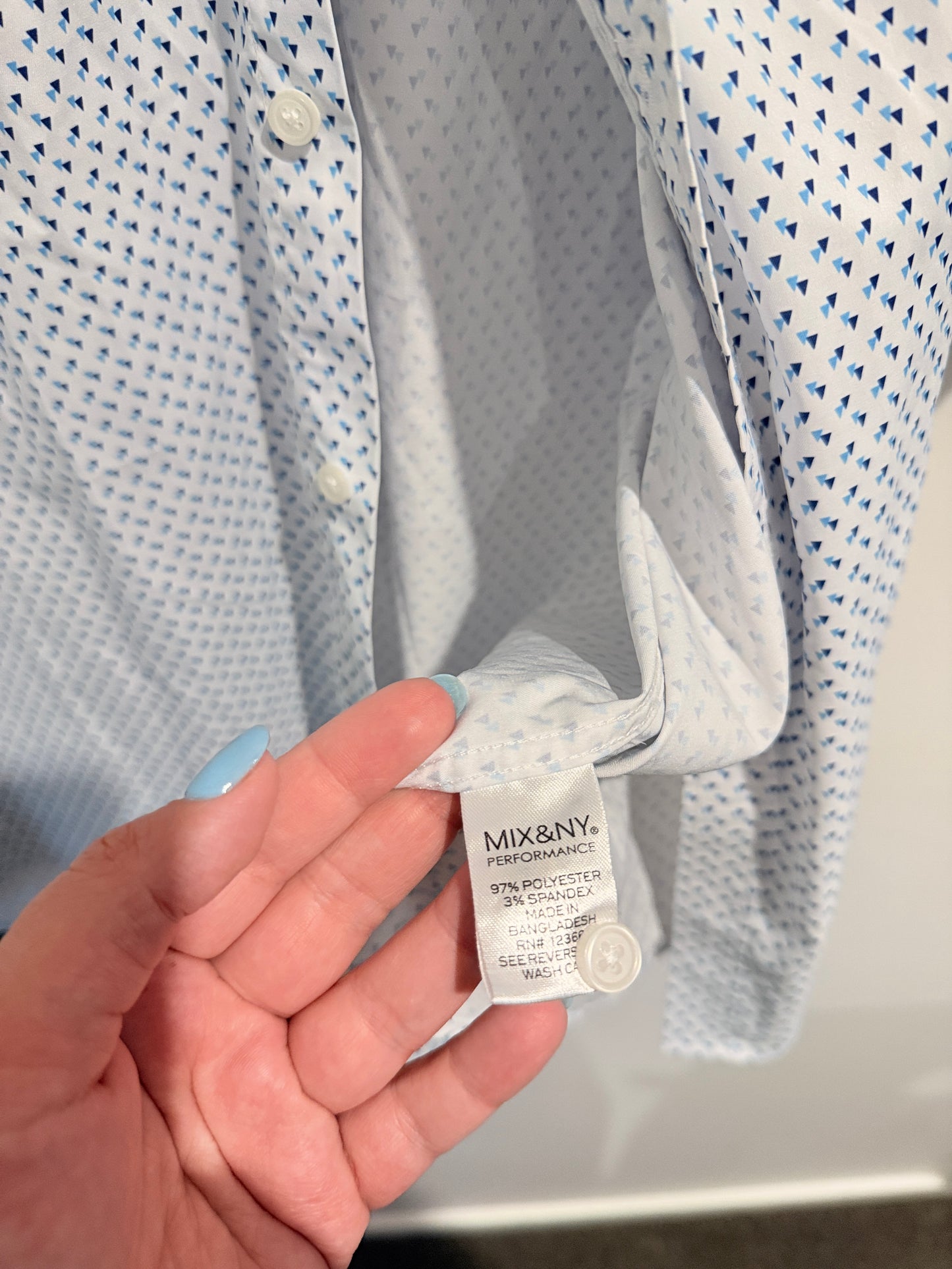 Mix & NY Size XXL Button-Up Short-Sleeve Shirt