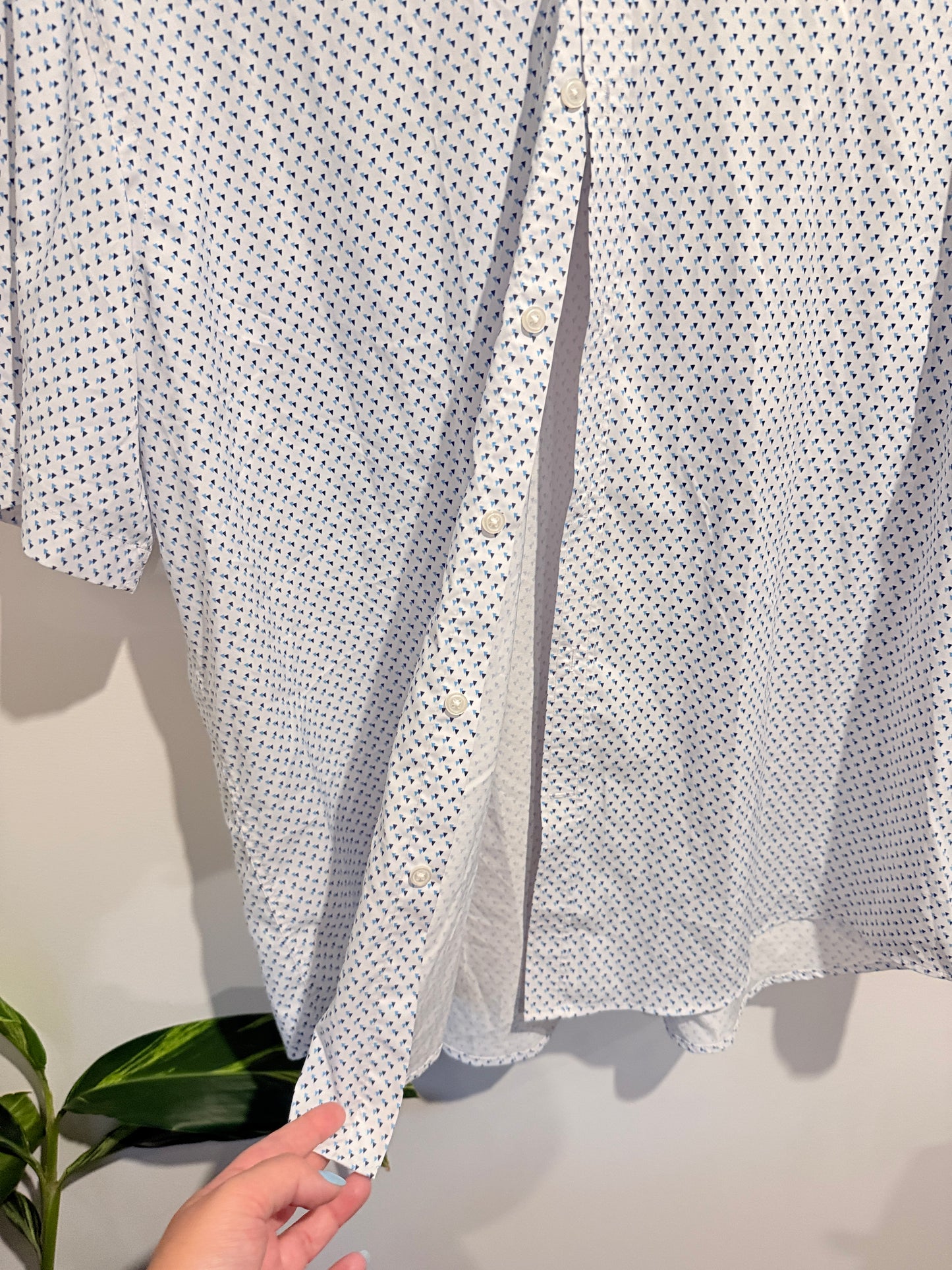 Mix & NY Size XXL Button-Up Short-Sleeve Shirt