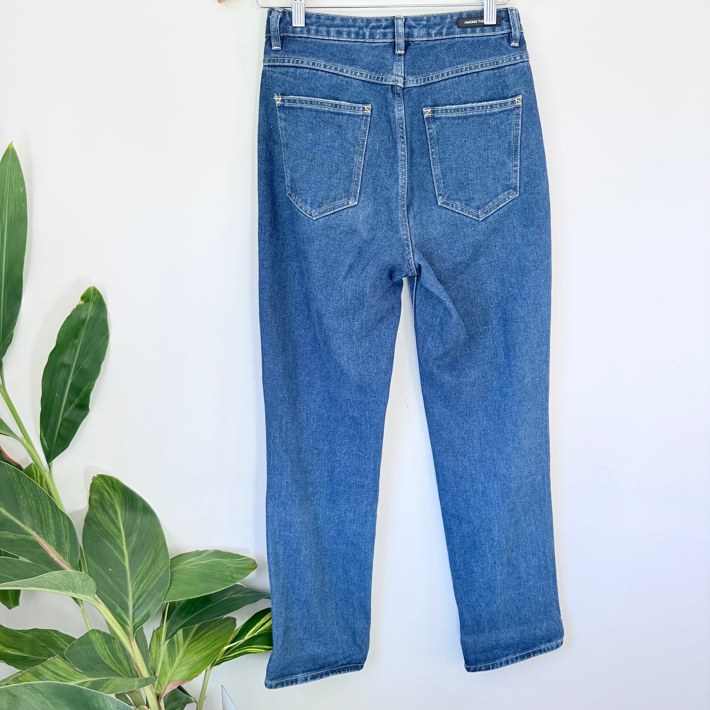 Among The Brave Blue Wash Jeans – Classic Denim Style, Size 8