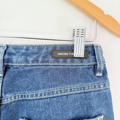 Among The Brave Blue Wash Jeans – Classic Denim Style, Size 8