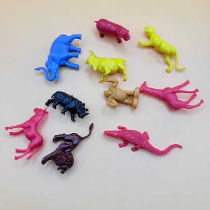 Vintage Plastic Cereal Box Mini Figures