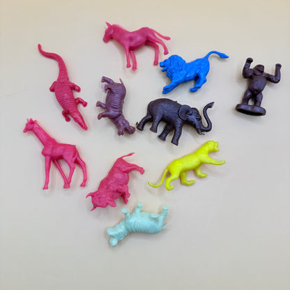 Vintage Plastic Cereal Box Mini Figures