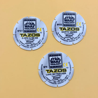 Star Wars Trilogy Collectible Tazos – Iconic Character Set