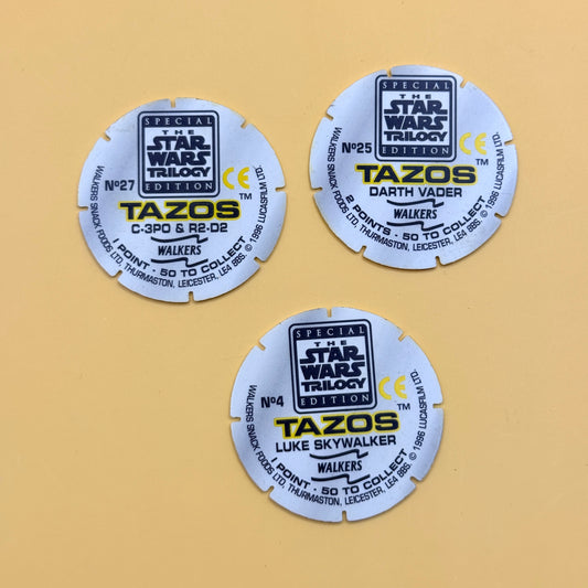 Star Wars Trilogy Collectible Tazos – Iconic Character Set