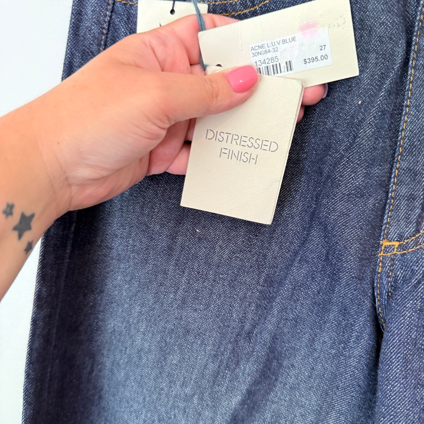 Acne Jeans 'Luv' Straight Leg Denim - Size 27/34