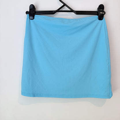 Glassons Blue Tie-Detail Mini Skirt - Size M