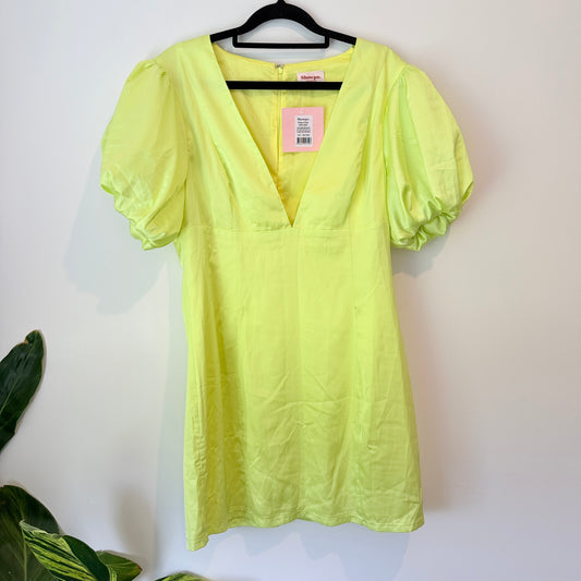 Showpo Palmeira Dress Lime Green Size 14