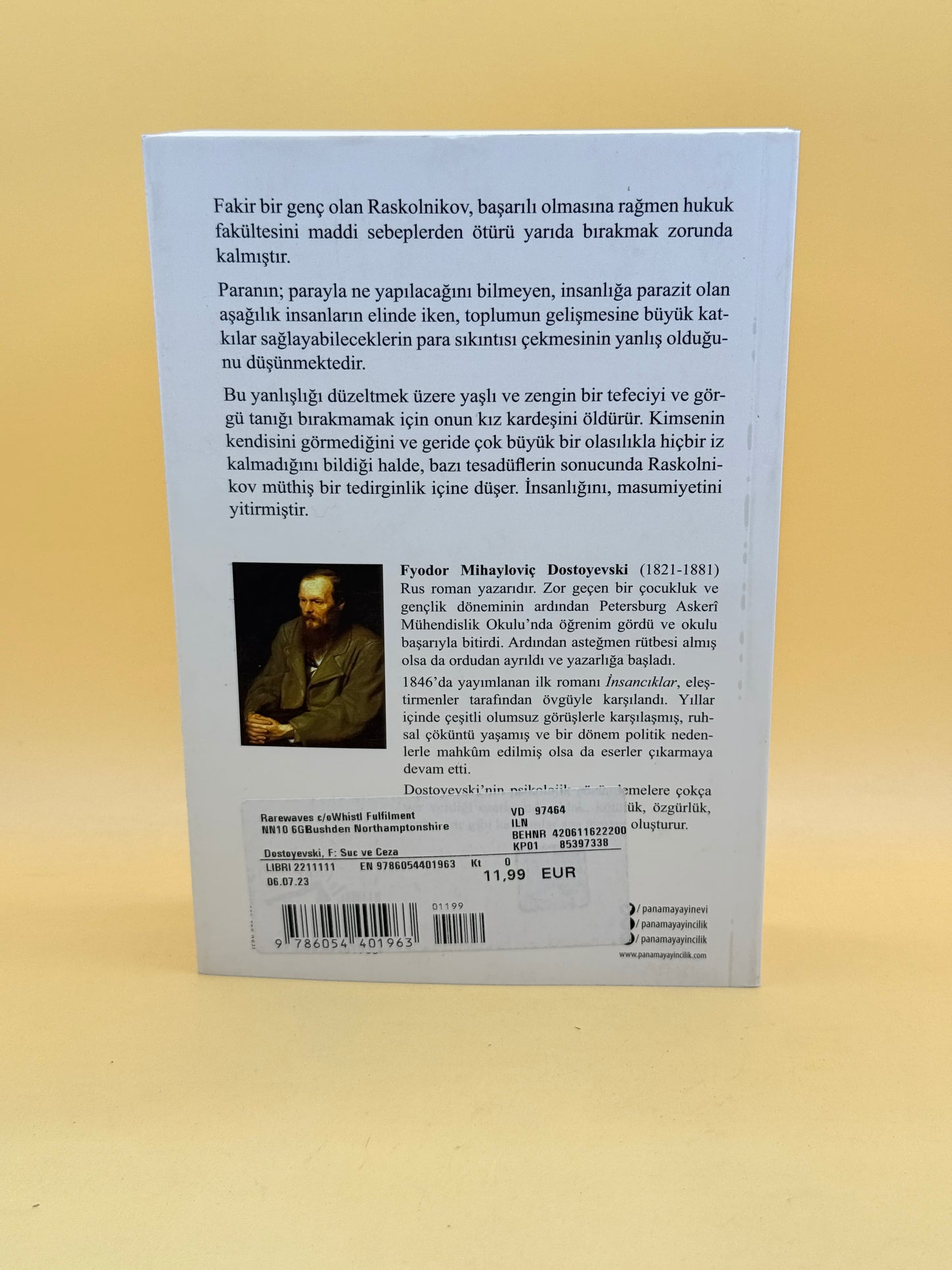Suç ve Ceza by Fyodor Dostoyevski Turkish edition