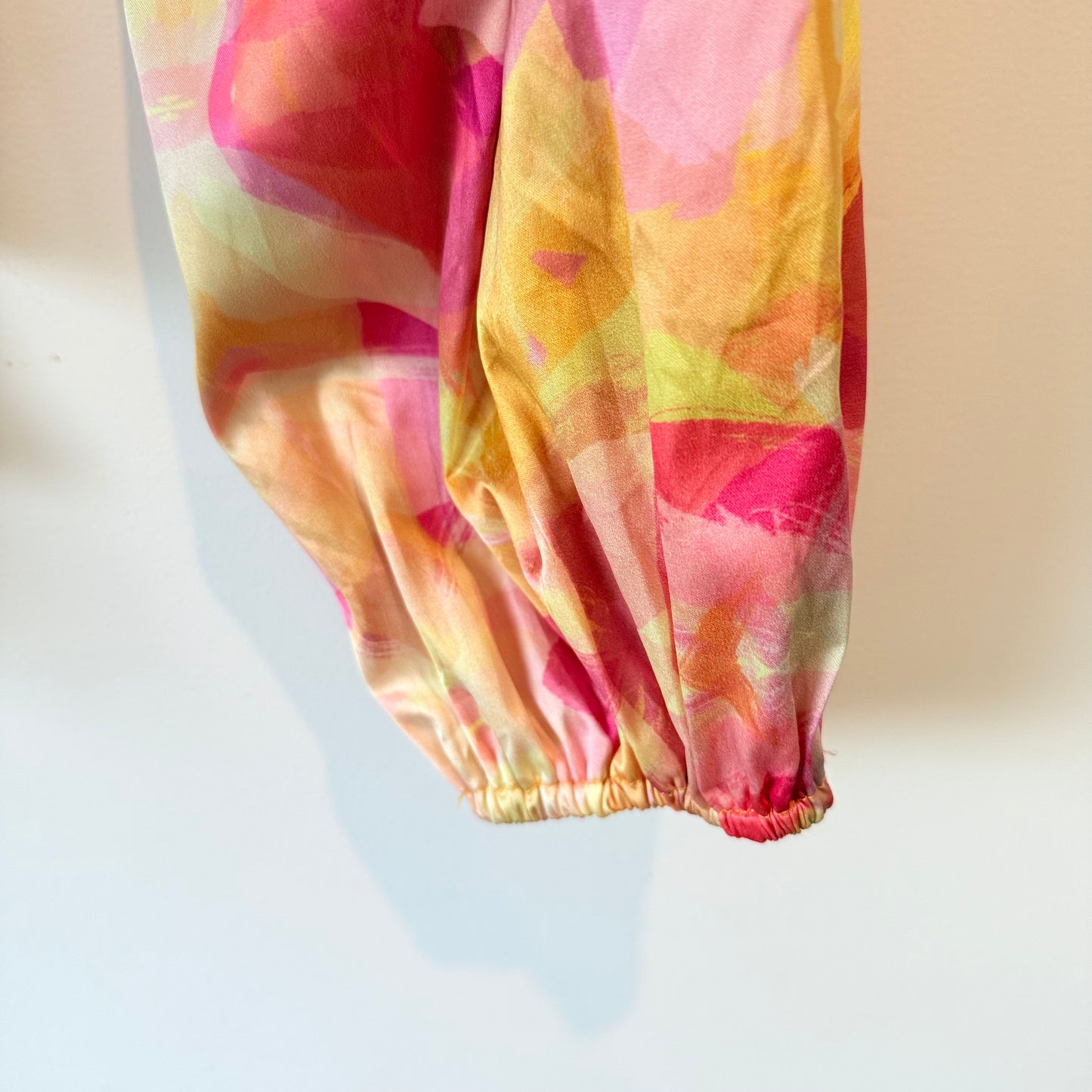 SHEIN Floral Print Wrap Top – Stylish & Flattering Fit, Size S