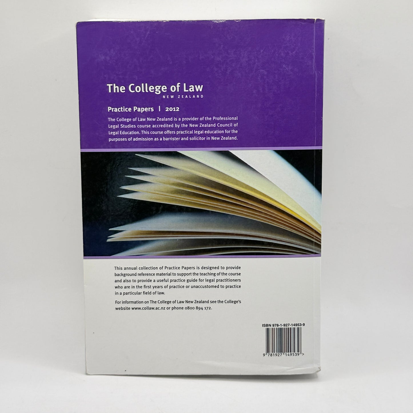 The College of Law New Zealand: Practice Papers 2012