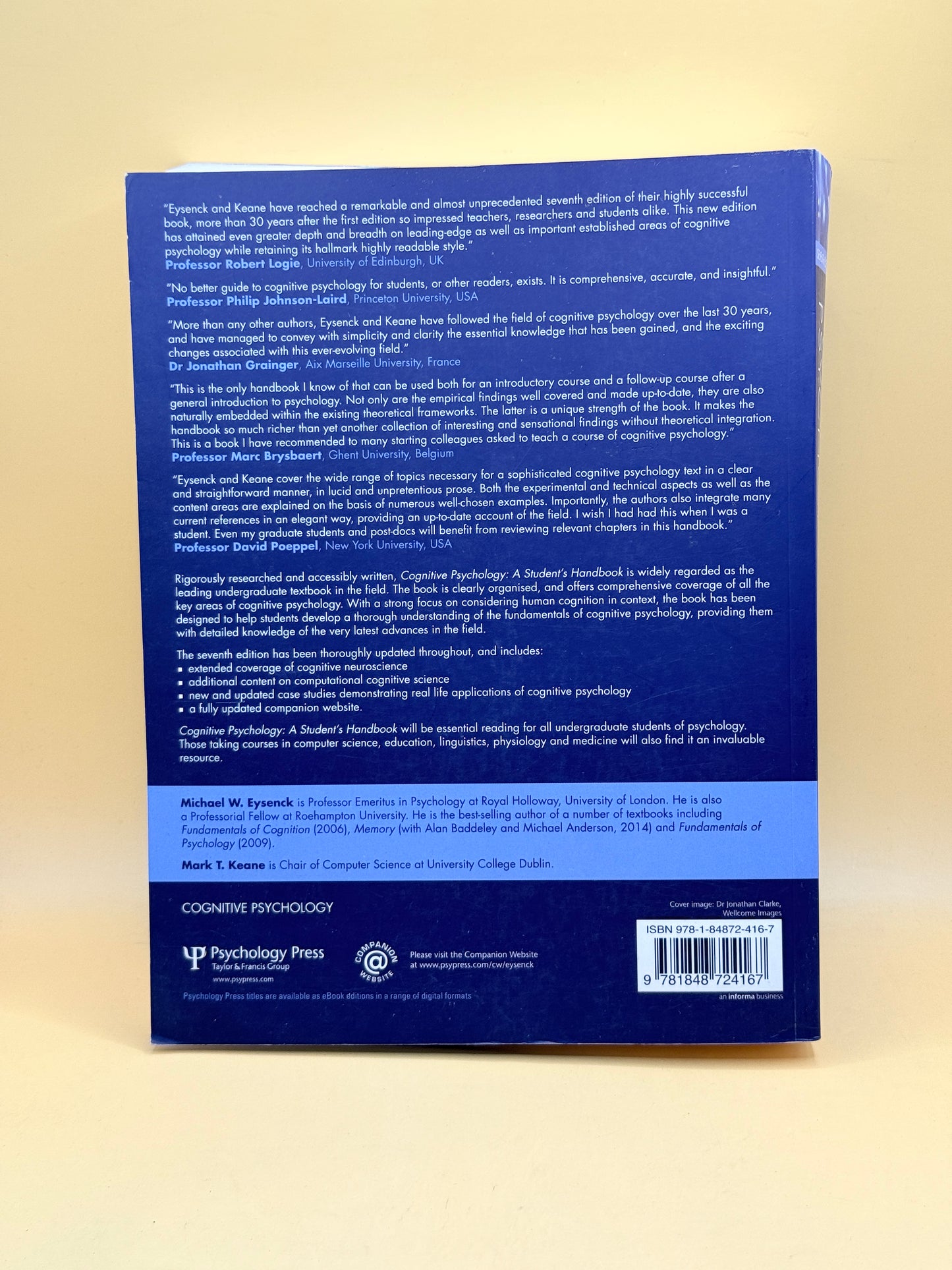 Cognitive Psychology: A Student’s Handbook (7th Edition) by Michael W. Eysenck & Mark T. Keane