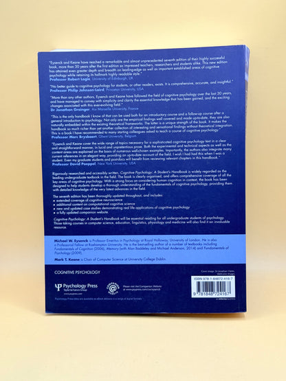 Cognitive Psychology: A Student’s Handbook (7th Edition) by Michael W. Eysenck & Mark T. Keane