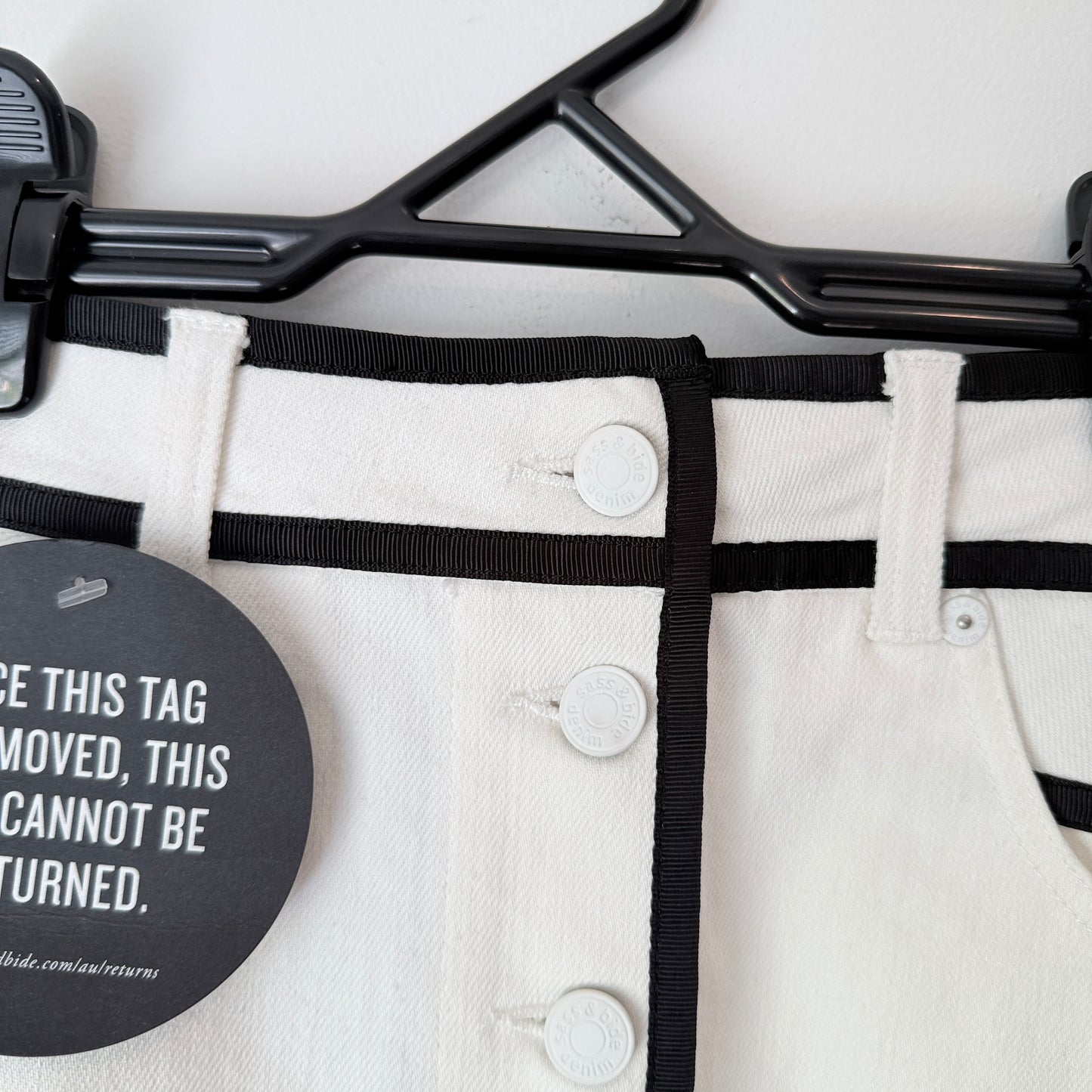 Sass & Bide The Circus Ball Mini Skirt White/Black Size 36