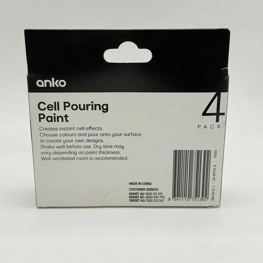Anko Cell Pouring Paint 4-Pack