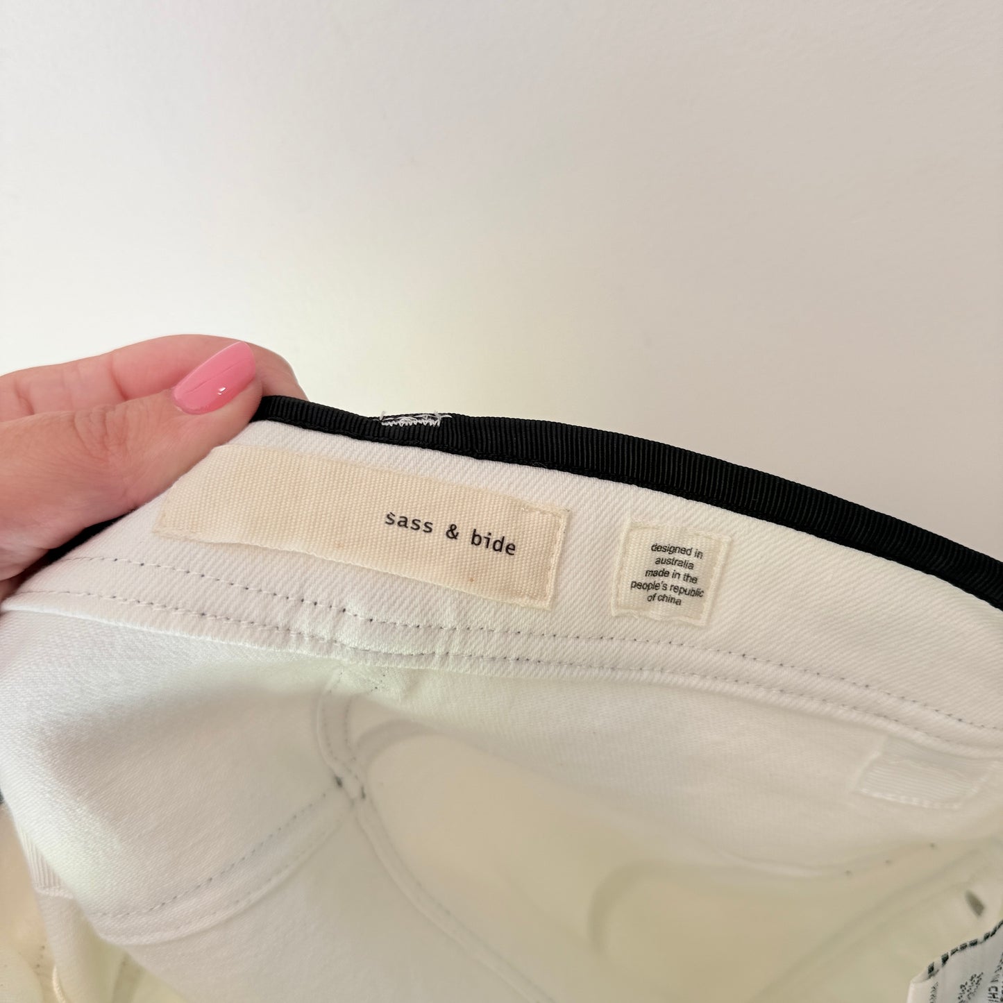 Sass & Bide The Circus Ball Mini Skirt White/Black Size 36