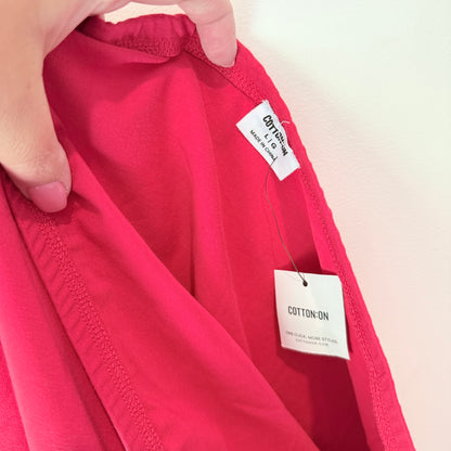 Cotton On Bella Mini Skirt Crimson Side Stripe Size L