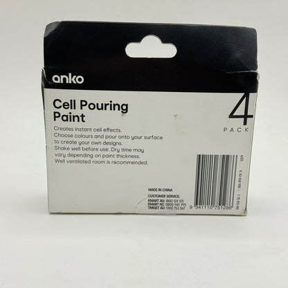 Anko Cell Pouring Paint 4 Pack