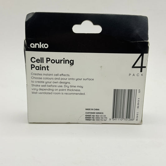 Anko Cell Pouring Paint 4 Pack