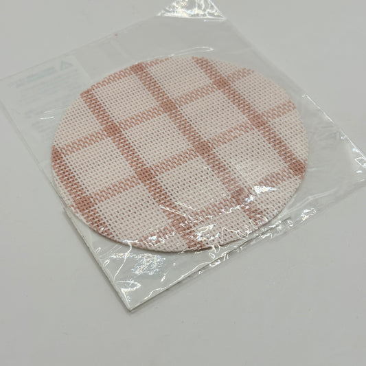 Francfranc Check Coaster Pink 2 Pack