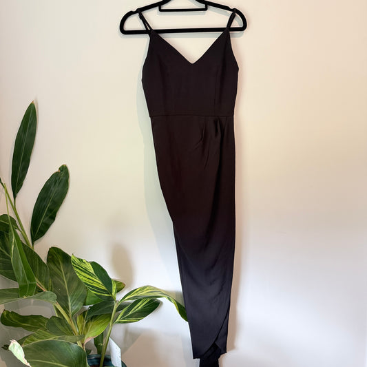 Showpo Lucky Day Maxi Dress Black Size 4