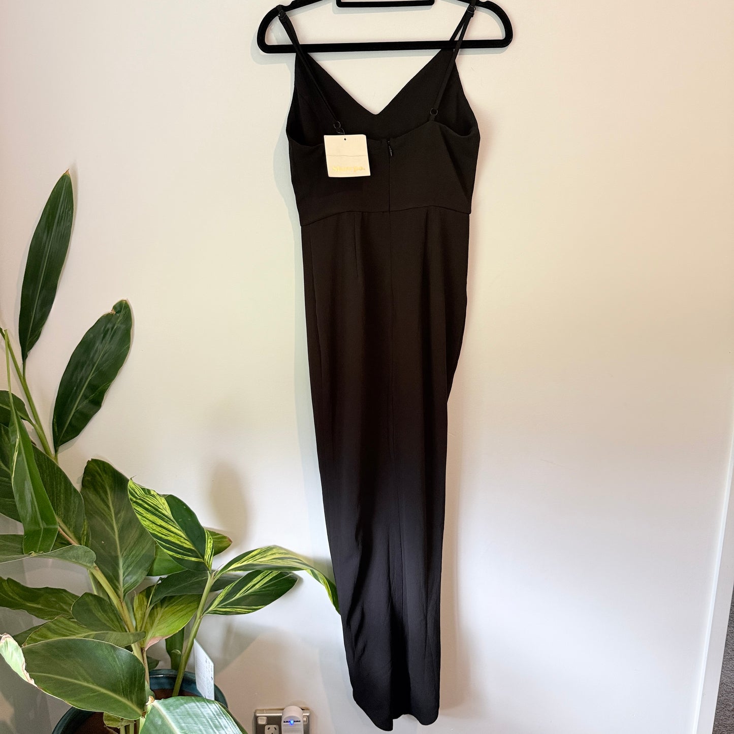 Showpo Lucky Day Maxi Dress Black Size 4