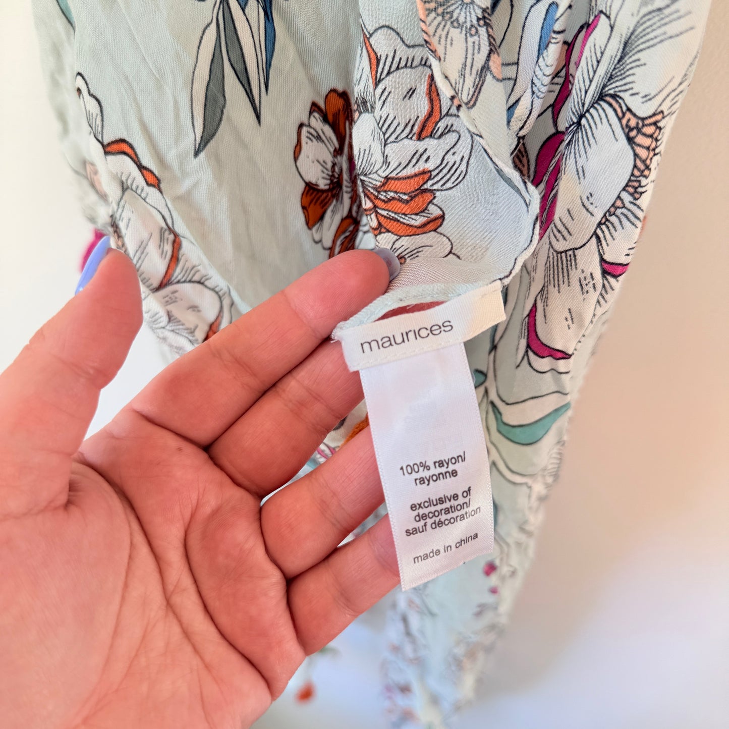 Maurices Floral Scarf