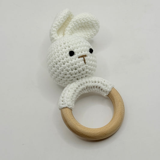 Crochet Bunny Baby Rattle