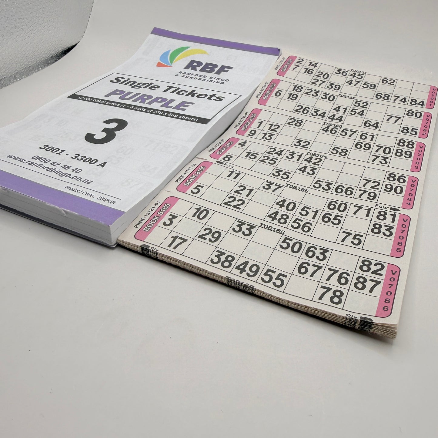 Ranford Bingo Single Tickets Purple Pad & Dabber Set