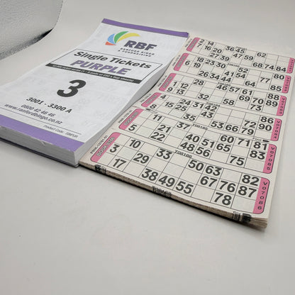 Ranford Bingo Single Tickets Purple Pad & Dabber Set