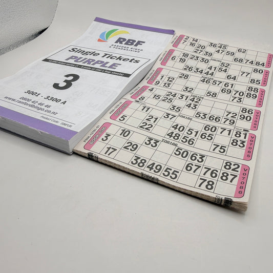 Ranford Bingo Single Tickets Purple Pad & Dabber Set