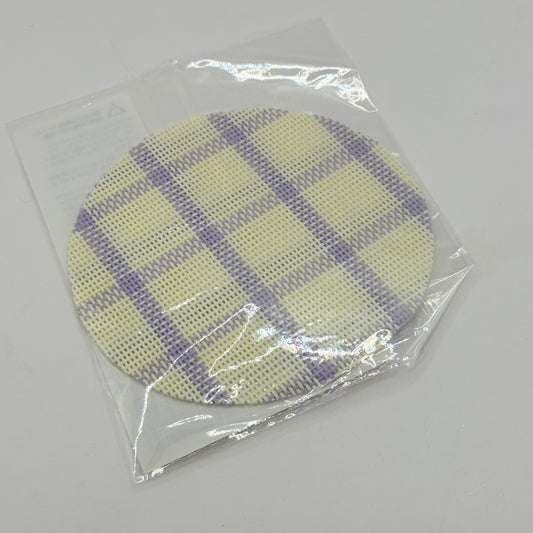 Francfranc Check Coaster Purple 2 Pack