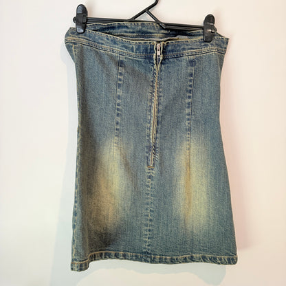 Glassons Strapless Denim Mini Dress Size 10