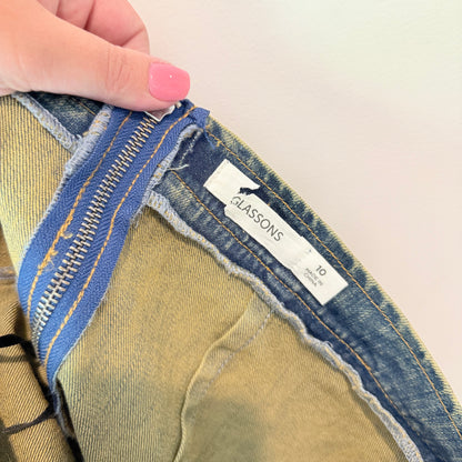 Glassons Strapless Denim Mini Dress Size 10