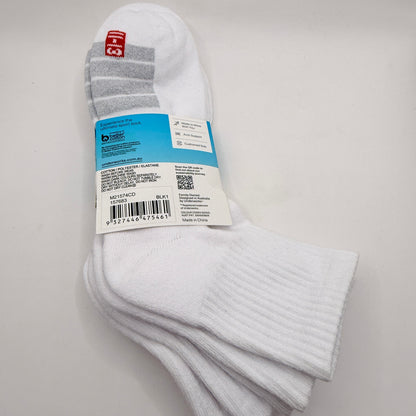 Underworks Sport Cushioned Quarter Crew Socks – 3 Pack- Size 11-13