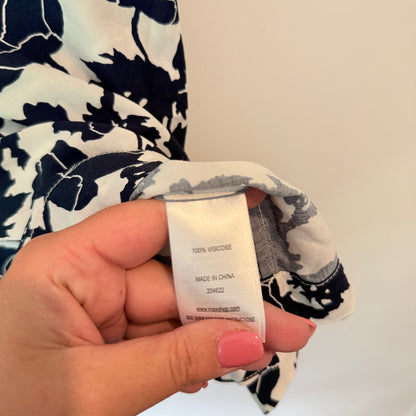 Max Tie Waist Skirt Shadow Floral Size 8