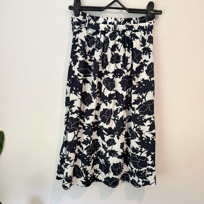 Max Tie Waist Skirt Shadow Floral Size 8