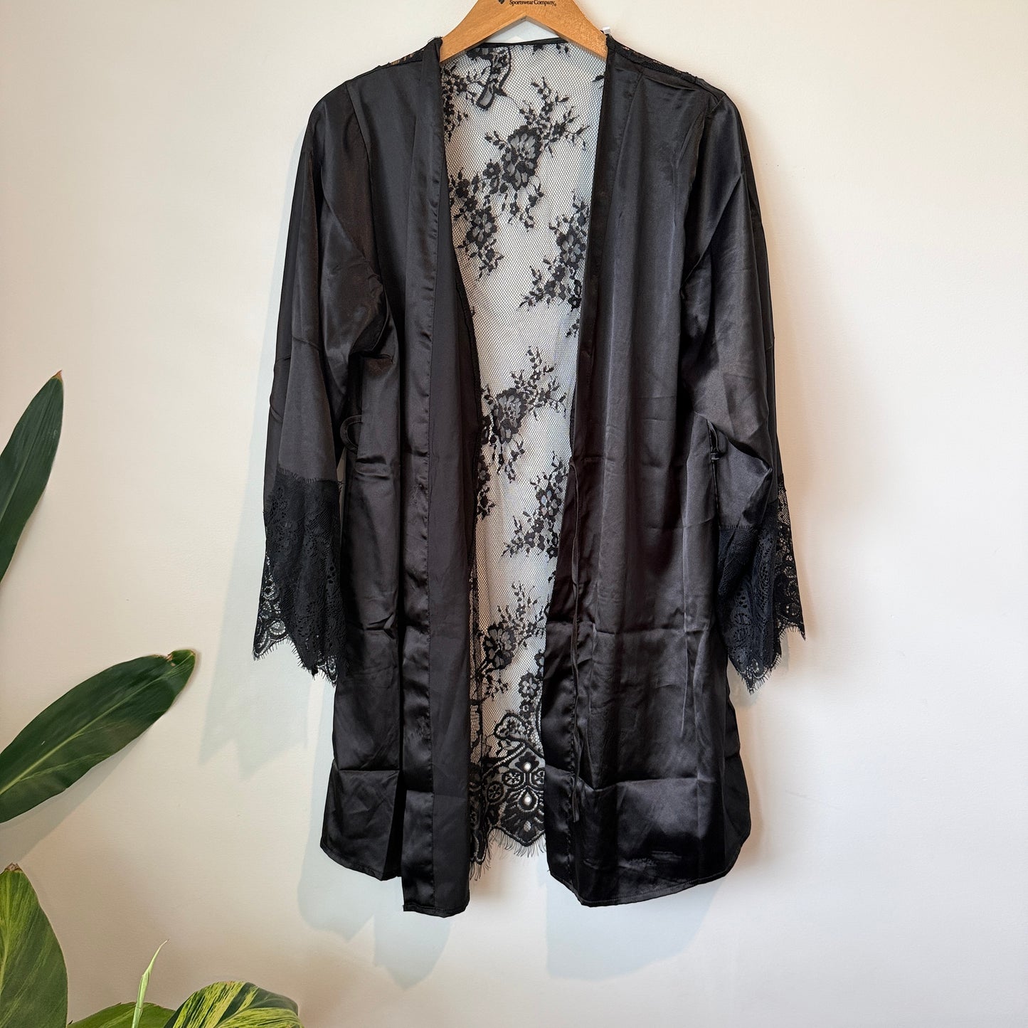 Naked Curve Black Lace Kimono Robe – M/L