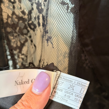 Naked Curve Black Lace Kimono Robe – M/L