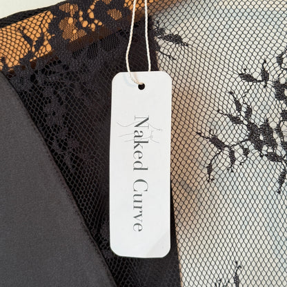 Naked Curve Black Lace Kimono Robe – M/L