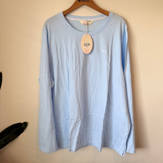 Peter Alexander Long Sleeve Top – Pale Blue 3+ (24-26)