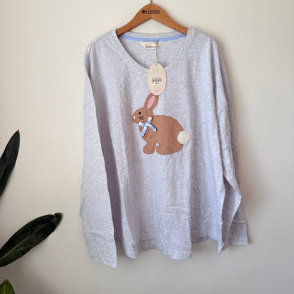 Peter Alexander Bunny Long Sleeve Top – Grey Marle 3+ (24-26)
