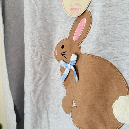Peter Alexander Bunny Long Sleeve Top – Grey Marle 3+ (24-26)