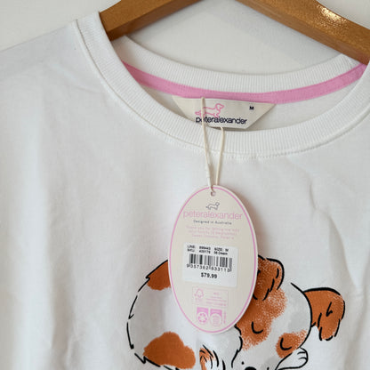 Peter Alexander Dog Sweat Top – Cream Size M