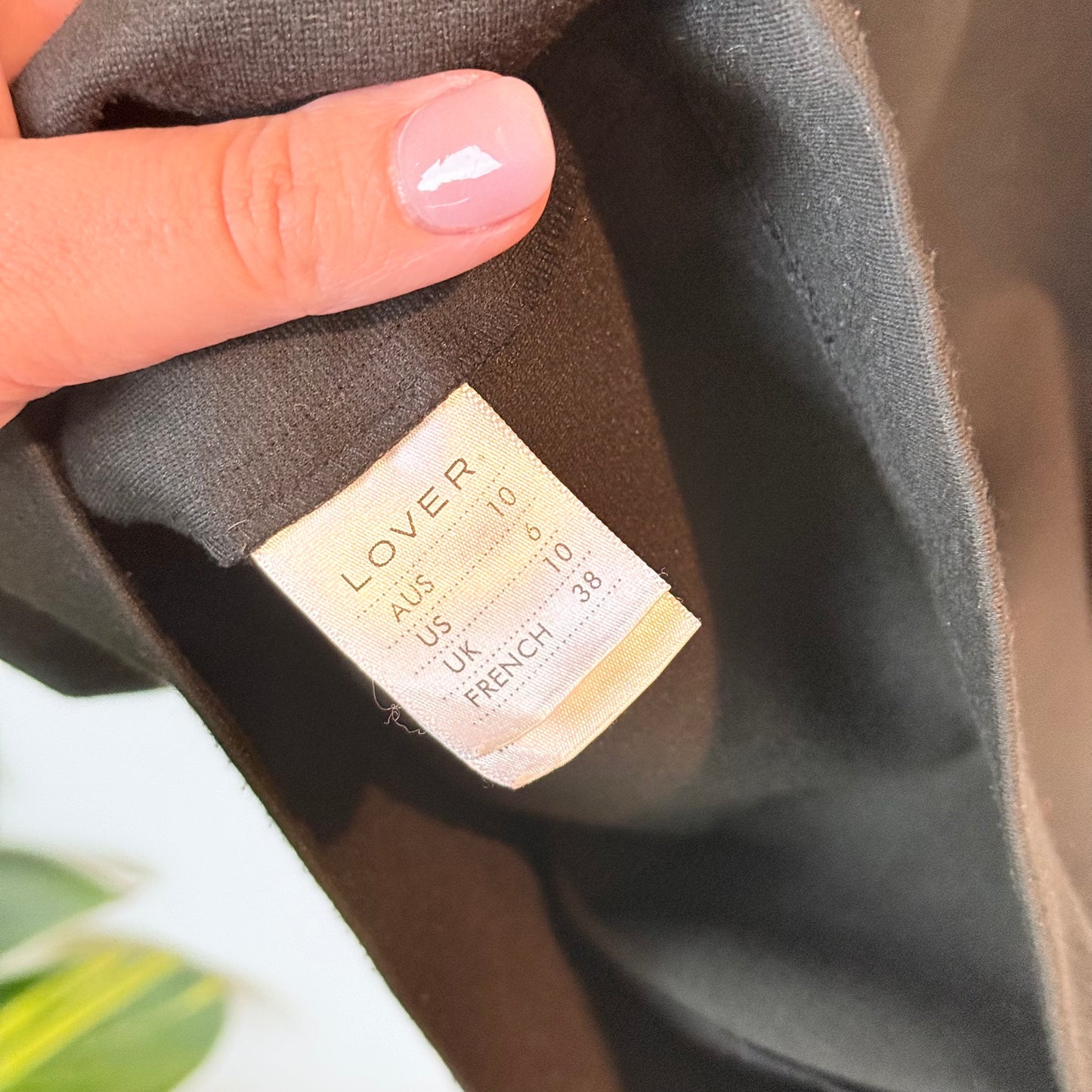 Lover The Panel Black Lace High-Neck Bodycon Dress - Size 6