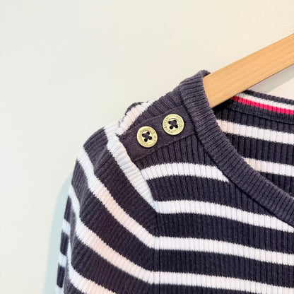 Tommy Hilfiger Ribbed Knit Striped Sweater Dress – Size L