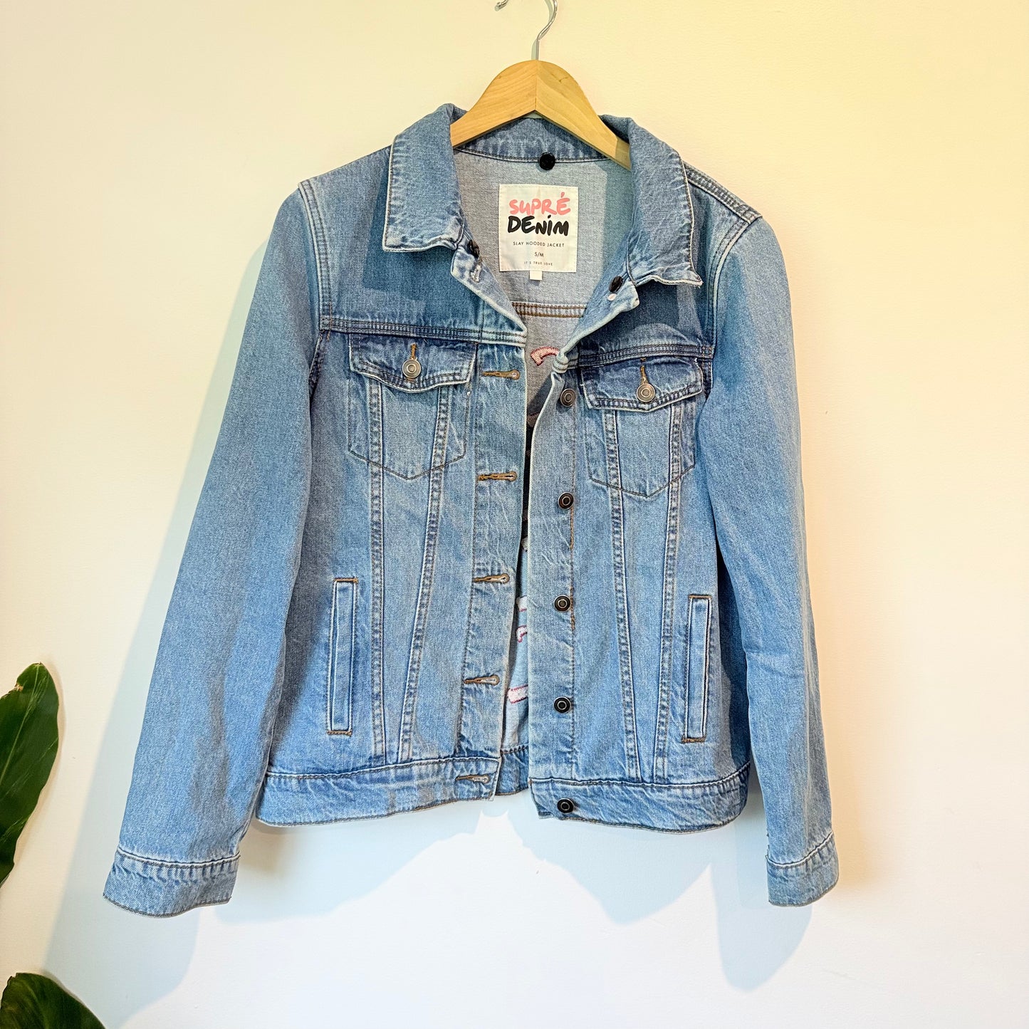 Supre SLAY Denim Light Blue Denim Jacket – S/M