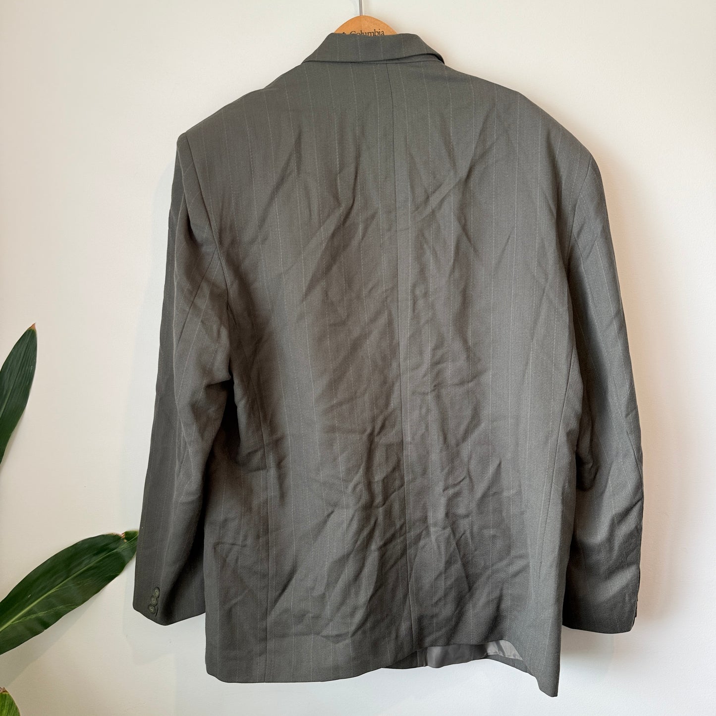 Ash Hot For Men Suit Jacket – Grey Pinstripe 46