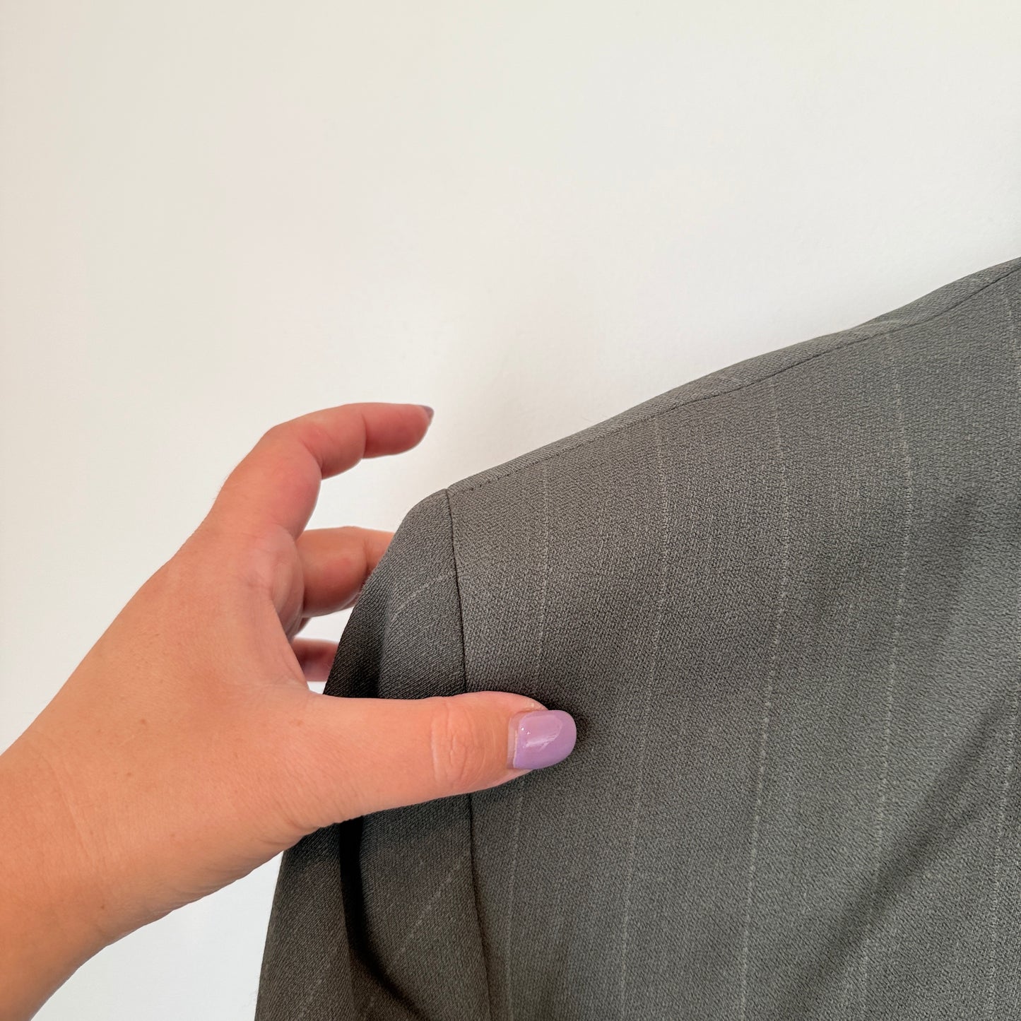 Ash Hot For Men Suit Jacket – Grey Pinstripe 46