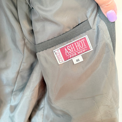 Ash Hot For Men Suit Jacket – Grey Pinstripe 46