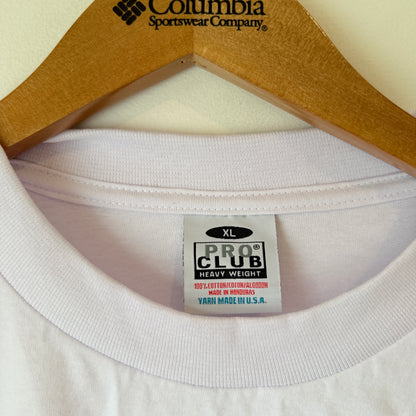 Pro Club Heavyweight Long Sleeve T-Shirt XL – Classic White
